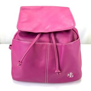 Ralph Lauren fuchsia backpack purse
